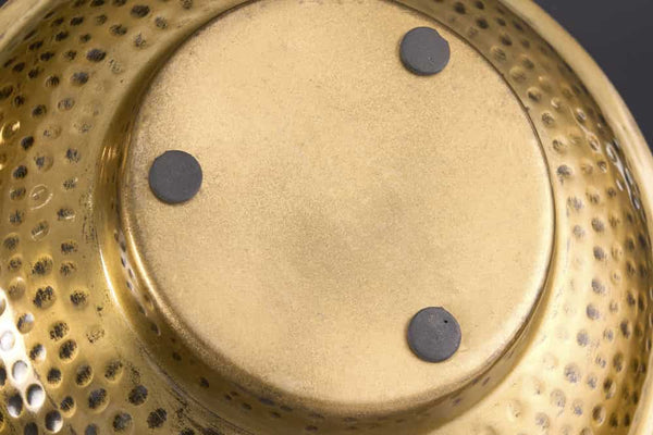 Vase ORIENT 35cm with hammered effect antique copper