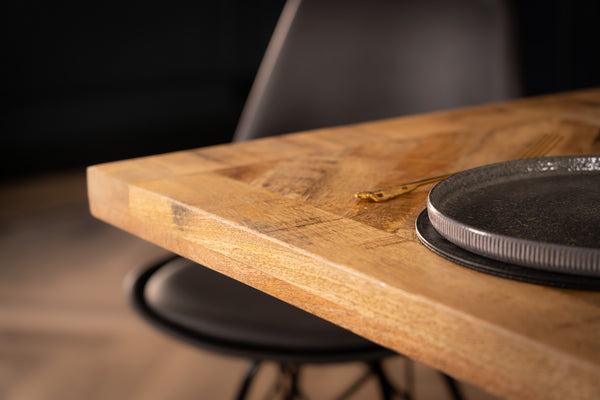 Artwood Home Mango Wood Industrial Dining Table 160 cm