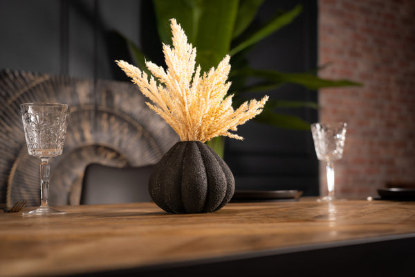 Laguna Industrial Style Mango Wood Industrial Dining Table with Black Spider Legs and Black Edge 200 cm