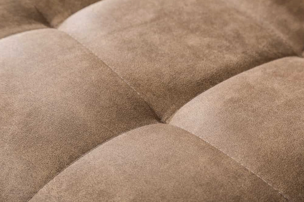 Design cantilever chair MIAMI taupe brown microfibre metal frame matt black