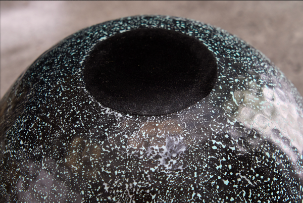 Orient Handcrafted Decorative Bowl In silver With Patina in Classic Hammered Design 23 cm