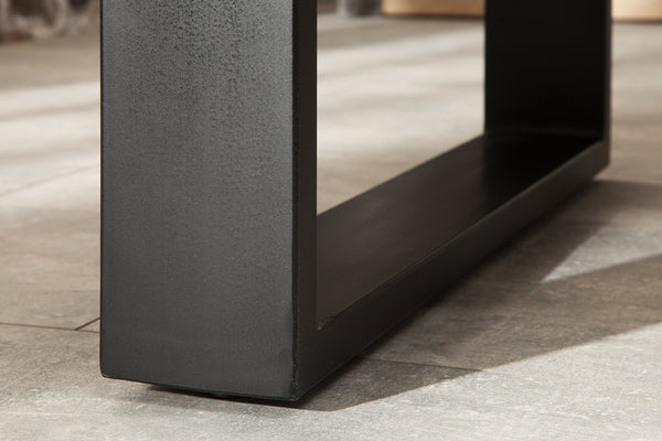 Iron Craft Solid Mango Wood Industrial Dining Table 160 cm