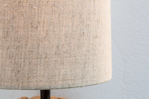 Euphoria II Handmade Driftwood Wall Lamp with linen shade 50 cm