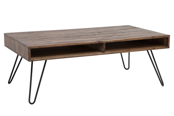 Scorpion Acacia Wood Coffee Table Grey 110 cm