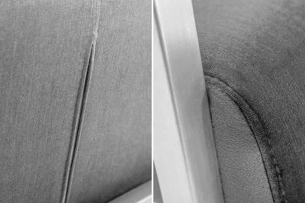 Big Aston Cantilever Steel Armchair Vintage Grey