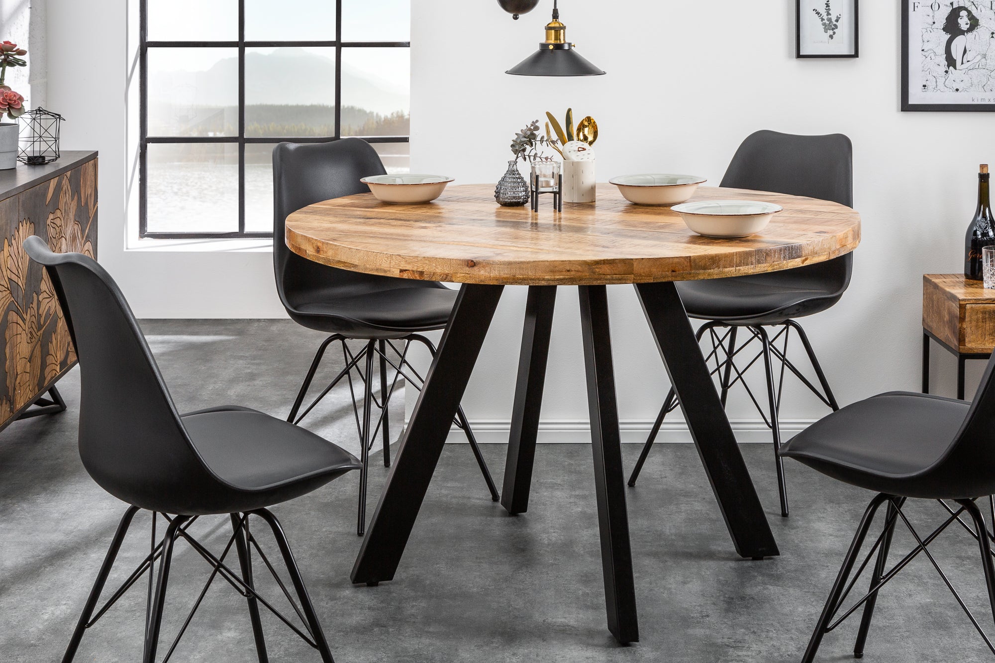 Lombardy Round Dining Table 120cm