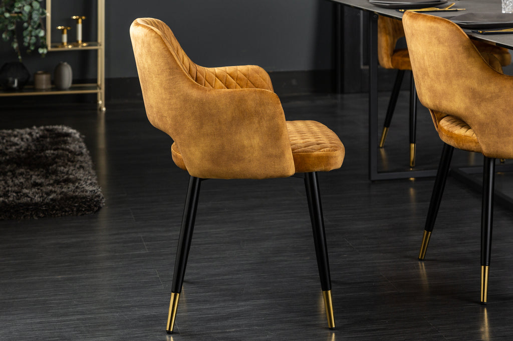 Mustard cocktail hotsell chair