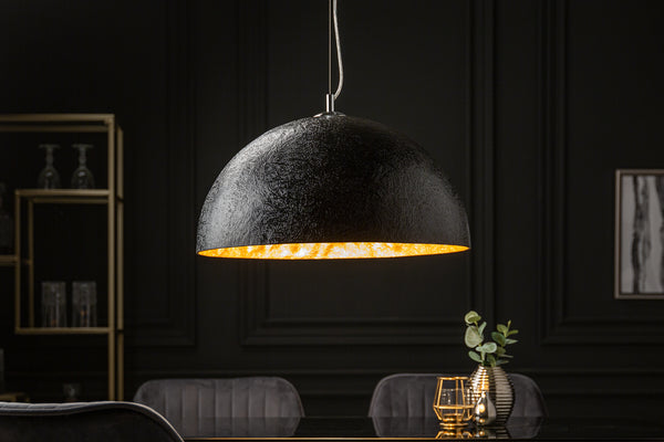 Glow Elegant Design Hanging Black Gold Lamp 50 cm