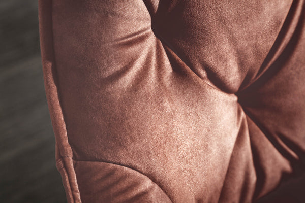 Milano Chesterfield Quilting Design Brown Velvet Dining Chair